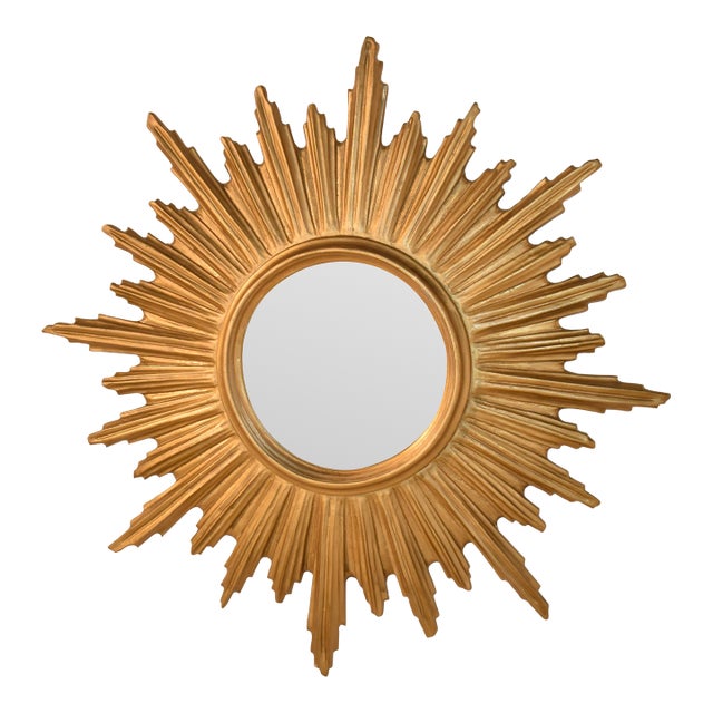 Circa 1960's Sunburst Wall Mirror For Sale