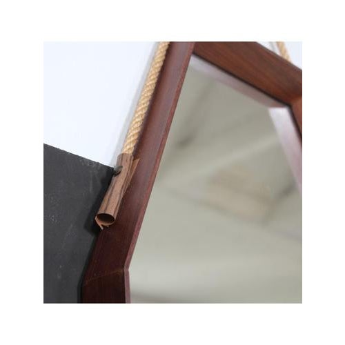 Type 'Octagonal' shaped mirror Date 1950-59 Origin Italy Model Shaped frame Materials Teak, Mirror Width 41 cm Depth 4 cm...