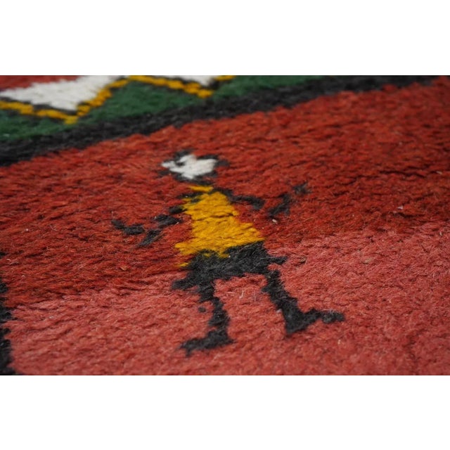 Indian Rug 2'0" X 2'11'' For Sale - Image 10 of 11