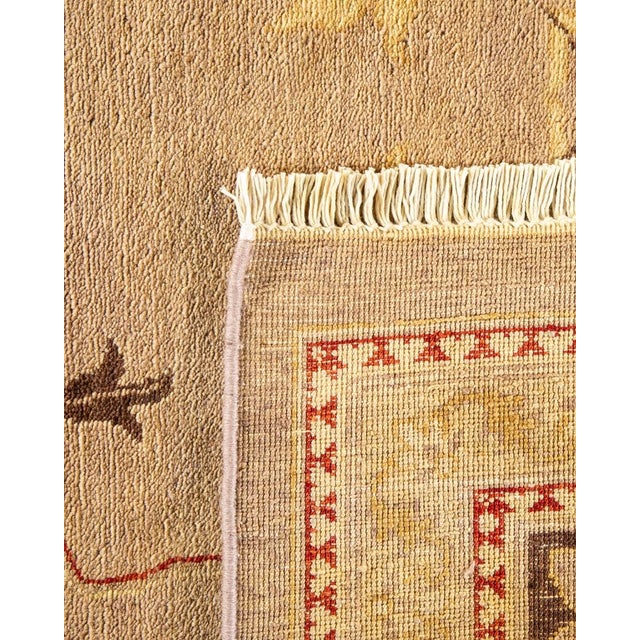 2000 - 2009 Eclectic, One-of-a-Kind Hand-Knotted Area Rug in Beige, 9' 2" x 12' 0" For Sale - Image 5 of 8