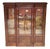 French Late 19th Century Mahogany Three-Door Glass Bookcase With Original Glass & Keys For Sale