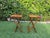 Wood Vintage Burnt Bamboo Folding Tray Tables, a Pair For Sale - Image 7 of 10