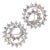 Vintage Tiffany & Co. Irid Platinum Diamond Swirl Earrings, Pair For Sale
