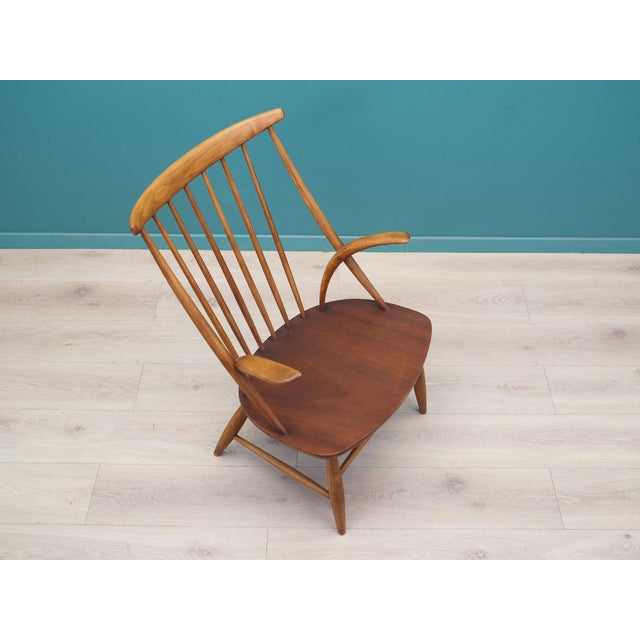 Gray Danish Beech Chair by Illum Wikkelsø for Niels Eilersen, 1960s For Sale - Image 8 of 18