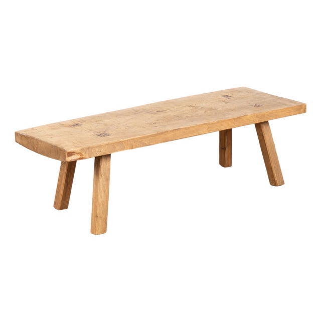 Rustic 20th Century Narrow Coffee Table or Bench For Sale