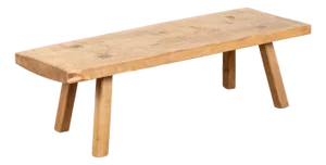 Rustic 20th Century Narrow Coffee Table or Bench