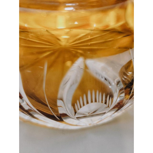 Mid-Century Modern Bohemian Crystal Vanity Set, 1950s, Set of 3 For Sale - Image 3 of 11