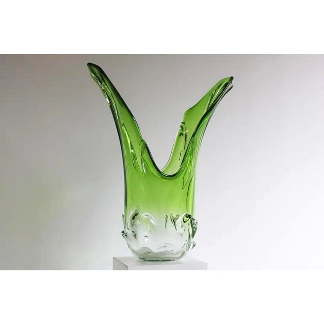 Large Vintage Italian Murano Glass Vase by Fratelli Toso for Fratelli Toso, 1950 For Sale - Image 11 of 12