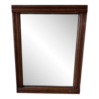 Antique Wooden Mirror, Rectangle For Sale