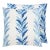 The House Of Scalamandré Chira Island Square Pillow In Blue Marine For Sale