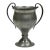 Vintage Petite Pewter Trophy Vase For Sale