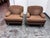 Brown Kroll Furniture Custom Design Ralph Lauren Fabric Lounge Chairs, Pair For Sale - Image 8 of 12