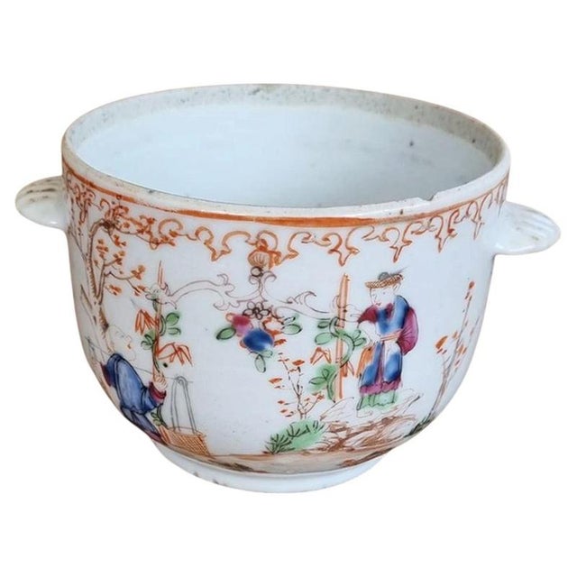 Purple 18th Century Chinese Yongzheng Enamelled Porcelain Bowl with Jesuit Priest For Sale - Image 8 of 8