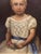 Biedermeier Artist, Child Portrait, Girl with Rose, 1840, Oil Painting on Canvas, Framed For Sale - Image 7 of 10
