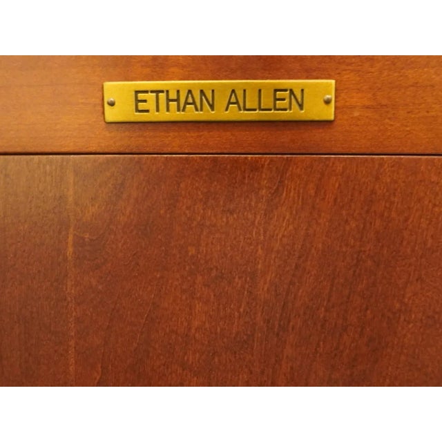 Brown Ethan Allen Townhouse Collection 23" Accent End Table / Media Component Cabinet 30-9731 For Sale - Image 8 of 12