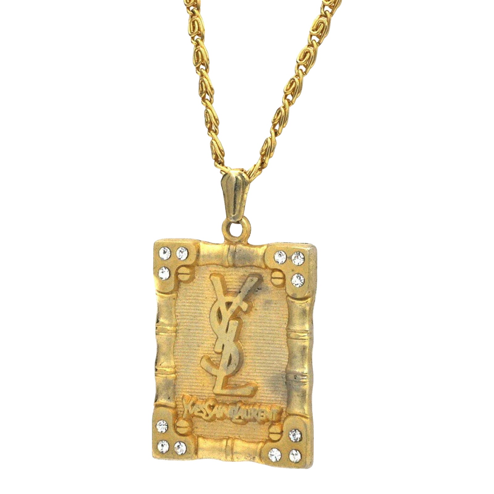 Ysl diamond pendant clearance