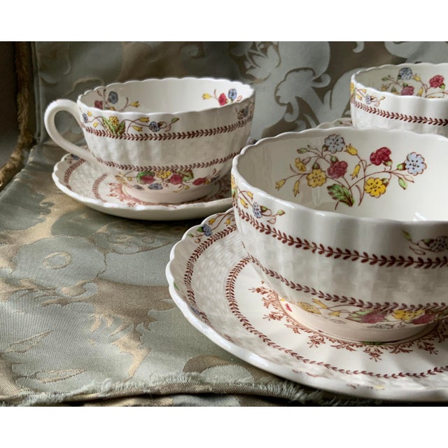 1930s Copeland Spode Cowslip Pattern Cup & Saucer Set 6 Pieces Chairish