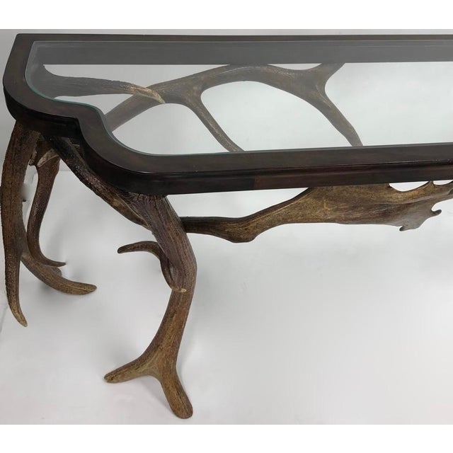 Brown Exceptional Gathered Antler Console For Sale - Image 8 of 9