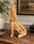 A wonderfully expressive hand-carved wooden coyote by New Mexico folk artist Max Alvarez. The seated coyote is rendered in...