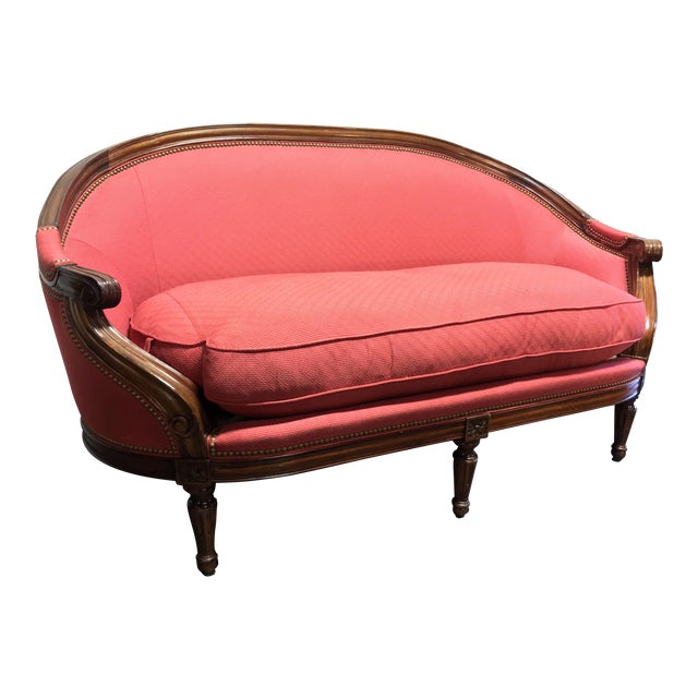 Hickory Chair French Provincial Louis XVI Style Curved Settee Loveseat