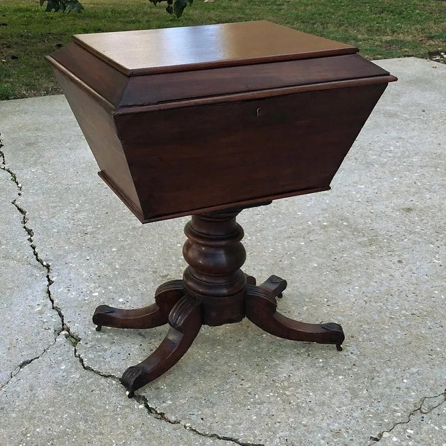 Cellarette, 19th Century English Regency Period Wine Server in Mahogany was designed for keeping chilled wine in the...