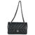Black Black Quilted Lambskin Small Classic Double Flap Bag For Sale - Image 8 of 9