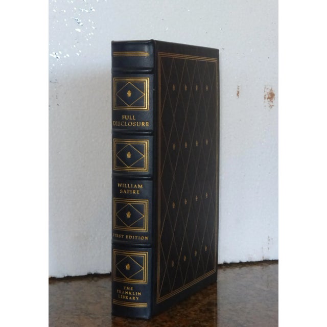 First Edition Leather Books by Warren, Drury, Safire, Masters & Tuchman - Set of 5 For Sale - Image 10 of 13