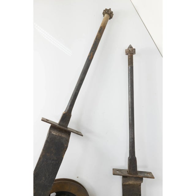 Early 20th Century Heavy Duty Cast Iron Barn Door Rollers For Sale - Image 5 of 10