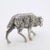 1970s Vintage Italian Handmade Genuine Silver Detailed Sheep Figurine Miniature For Sale - Image 5 of 9