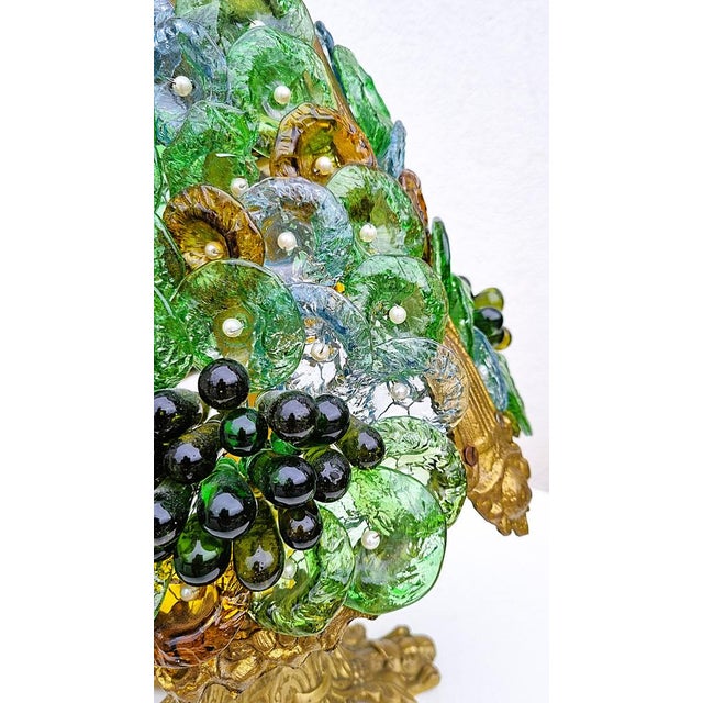 Vintage Italian Table Lamp in Murano Glass, 1975 For Sale - Image 9 of 13