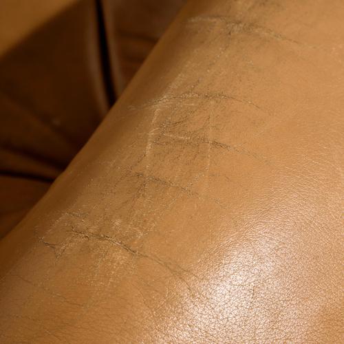 Hungarian Leather Sofa Set from Ipoly Furniture Factory, 1970s, Set of 2 For Sale - Image 15 of 18