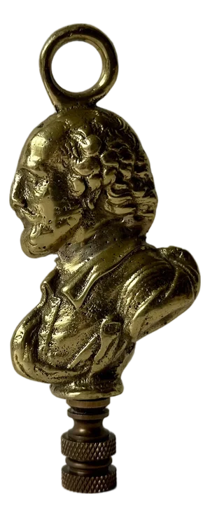 Shakespeare Brass Lamp Finial