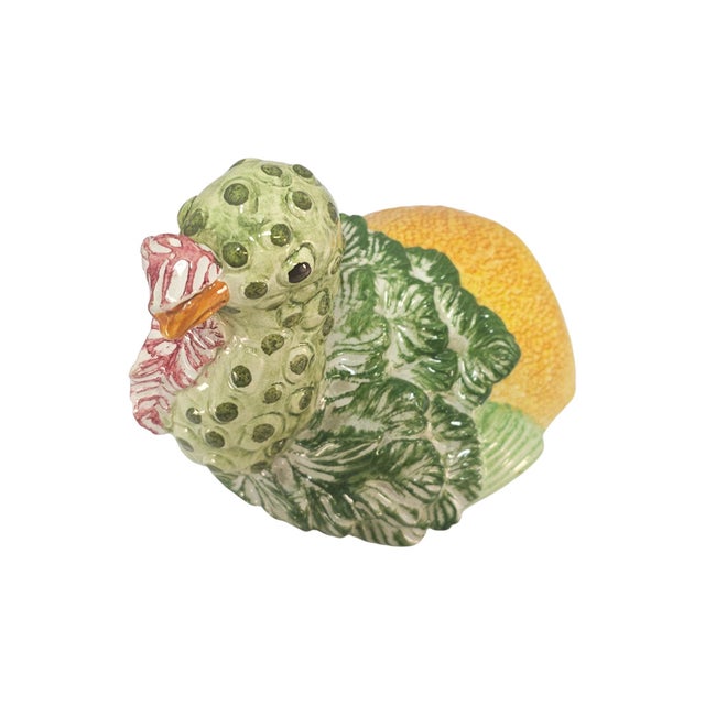 Late 20th Century Italian Majolica Turkey Tureen Arcimboldo Style For Sale - Image 13 of 15
