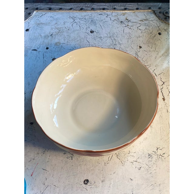 Ceramic 1980s Franciscan Apple Serving Bowl, Usa For Sale - Image 7 of 11