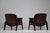 1950s Vintage Chairs in Wood and Leather by Ico Parisi for Mim Roma, 1960s, Set of 2 For Sale - Image 5 of 18