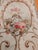 Aubusson Embroidered Tapestry on Vintage Brass Pole With Neoclassical Floral Medallion Motif For Sale - Image 9 of 11