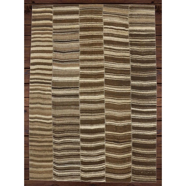 Mid 20th Century Wabi-Sabi Turkish Kilim Rug - 10'01 X 14'02 For Sale In Dallas - Image 6 of 7