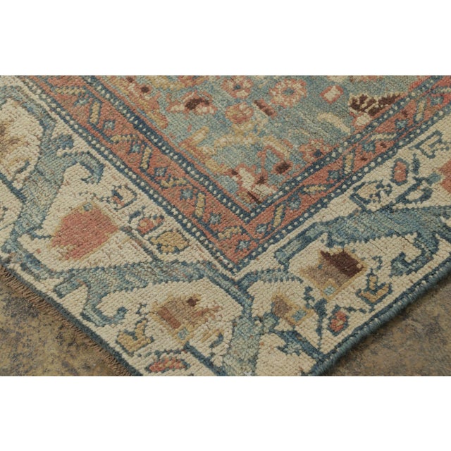 1920s Antique Persian Tabriz Runner Rug With Floral and Paisley Motifs - Rug & Kilim For Sale - Image 5 of 7