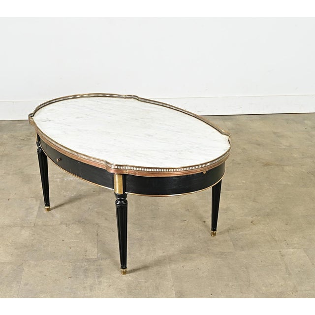 French 19th Century Louis XVI Style Oval Coffee Table For Sale - Image 13 of 13