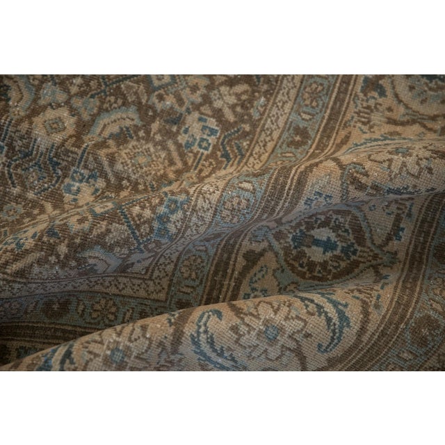 Rustic Vintage Distressed Mahal Carpet - 8'5" X 11'6" For Sale - Image 3 of 10