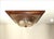 Wood Mid-Century Modern Art Deco Style Flush Mount or Wall Light in Wood and Murano Glass attributed to Barovier and Toso, 1960s For Sale - Image 7 of 12