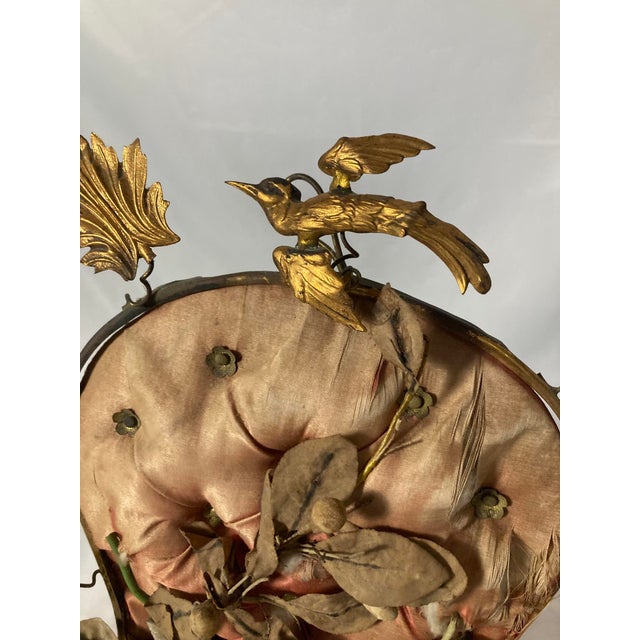 Textile Antique French Boudoir / Wedding Decorative Stand — 19th Century Gilt Ormolu For Sale - Image 7 of 9