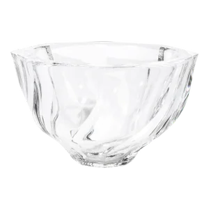 Mid-Century Modernist Spiral Form Crystal Bowl by Orrefors
