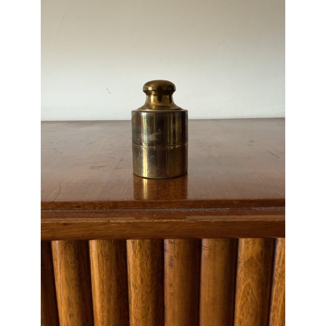 Metal Brass Weight Shaped Table Lighter by Mauro Manetti, Italy, 1970 For Sale - Image 7 of 11