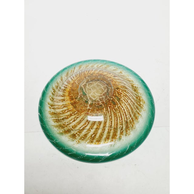 Forest Green Art Nouveau Fruit Bowl on Stand from WMF, Germany, 1930s For Sale - Image 8 of 16