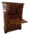 Early 19th Century French Empire Flame Mahogany Drop Front Secretary Desk For Sale