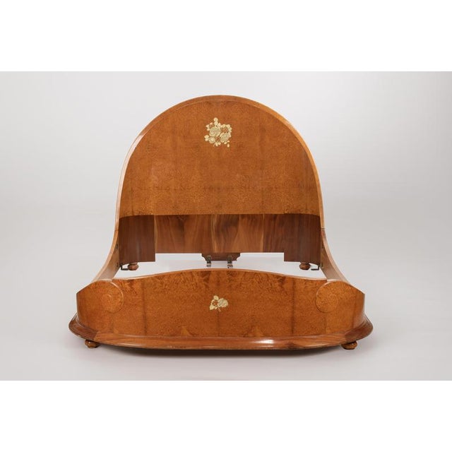 Art Deco Bed in Mahogany and Amboyn from Jules Leleu, 1923 For Sale - Image 14 of 18