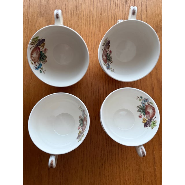 Vintage Johnson Brothers Bros Windsor Ware Harvest Lovely Tea Cups - Set of 8 For Sale In Baltimore - Image 6 of 12