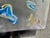 "Blue Geode" 1/1 2024 Acrylic on Reflective Magnifying Accetate Original painting by Artist Arturo Rovirosa . From his...
