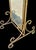 Vintage Italian Florentine Hollywood Regency Gold Gilt Wrought Iron Twisted Rope Metal Cheval Standing Floor Mirror For Sale - Image 10 of 14